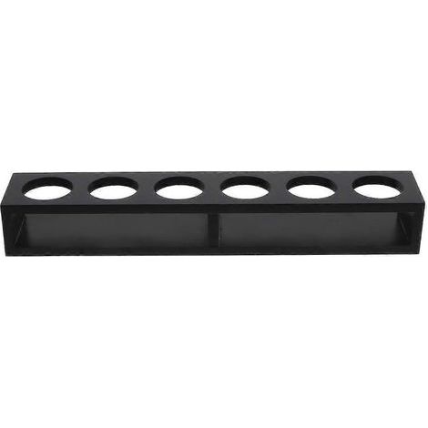 Cocktailglashalter, Weinglashalter aus Holz, praktisches Aufbewahrungsregal für Gläser. – 33,00 x 6,00 x 4,50 cm – Schwarz (1/4)