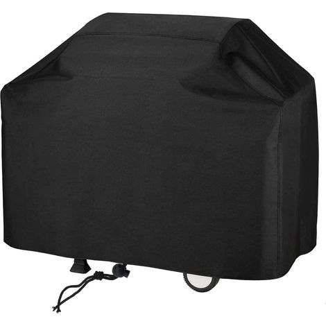 Grillabdeckung 90x70x70m Schwarzer Planenschutz Schutzplane Grillabdeckung Plancha Outdoor-Grillabdeckung Wind-, UV- und wasserabweisend Feuchtigkeitsbeständig Staubdicht (1/5)