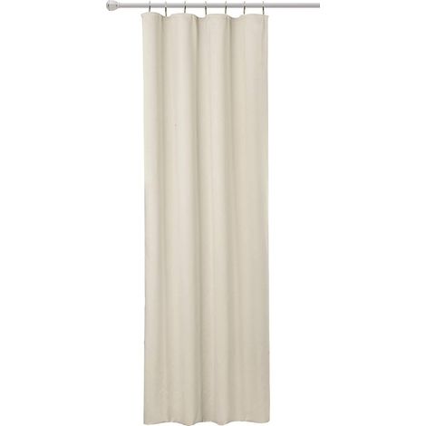 WOLTU 1PC Rideau Opaque Passe Tringle Rideau occultant en Polyester 135x245cm, Crème (1/5)
