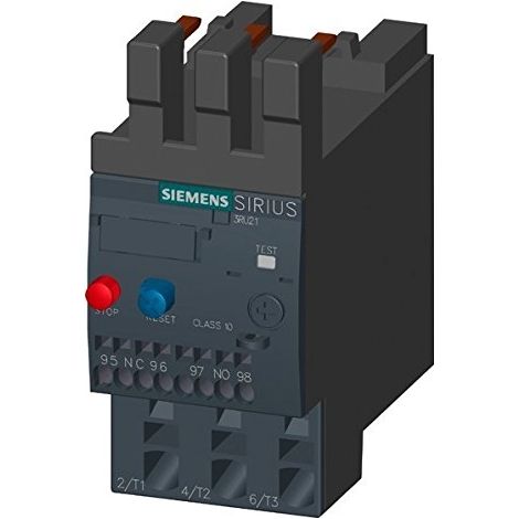 Siemens Relè di sovraccarico 2,2-3,2A Protezione motore S00, Classe 10, 3RU21161DB1