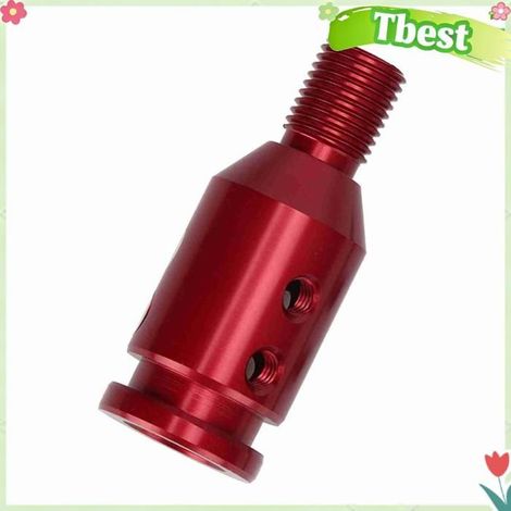 Tbest Adaptateur pour manettes de vitesse non filetées Adaptateur universel de pommeau de levier de vitesse de moto vitesse Rouge (1/5)