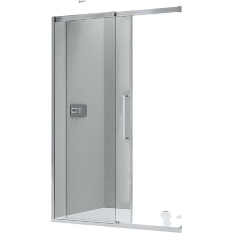 BERNSTEIN - Cabina de ducha nicho con puerta corredera Sof-Close DX906 FLEX - 8mm clear Nano glass - ancho 110cm 1100 mm (1/5)