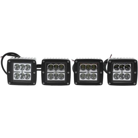 Phare antibrouillard LED 1800 lm 6000 K étanche IP67 avec supports de montage, compatible avec Chevy Silverado 1500 2500 3500 (1/5)