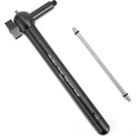 Outil d'alignement de dérailleur pour vélo de montagne - Jauge de calage de patte de dérailleur noir (1/5)