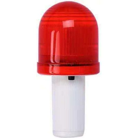 LED Road Cone Dome Light avec Beacon Rouge Professionnel pour Construction, Dock et Marine