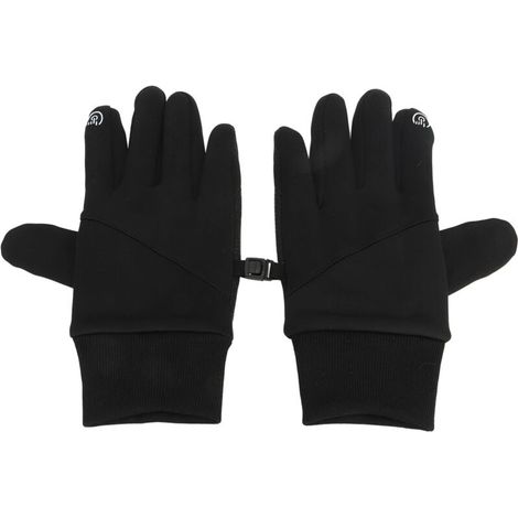 Gants de vélo à doigts complets, compatibles avec les écrans tactiles, chauds, pour hommes et femmes, pour le cyclisme, l'entraînement et le tir, noirs, taille M