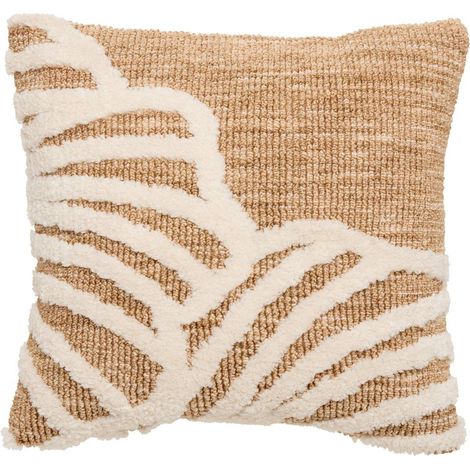 Loomia-Kissen, quadratisch, 40 x 40 cm, beige - Atmosphera créateur d'intérieur (1/3)