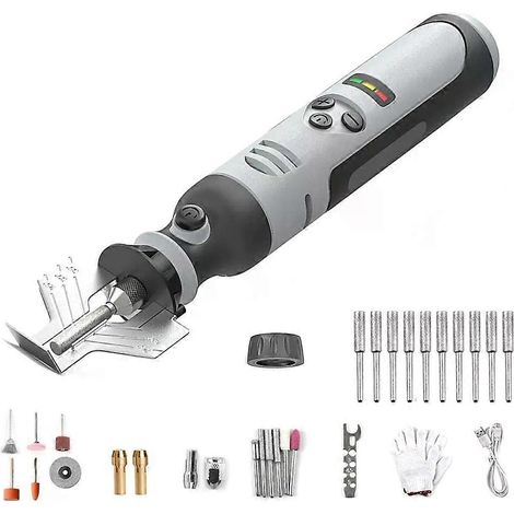 Affûteuse de chaîne de tronçonneuse sans fil, électrique portative, affûteuse diamantée haute vitesse, coffrets d'outils électriques, accessoires Taladro--JXLGV (1/5)