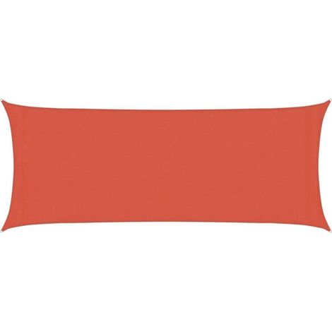 Voile d'ombrage, 160 g/m², couleur terre cuite, 2 x 4,5 m, polyéthylène haute densité (1/5)