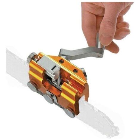 Afilador de cadena para motosierra, Afilador de motosierra, Plantilla de afilado de cadena de motosierra, Afilador de motosierra para todo tipo de motosierras y sierras eléctricas (1/3)