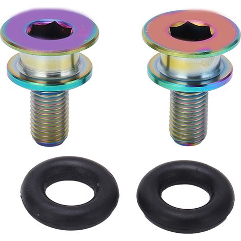 Kurbelschrauben aus Titanlegierung für Mountainbikes, M8x15-mm-Rahmenschraube, Vierkantbohrung, verschiedene Farben (1/5)