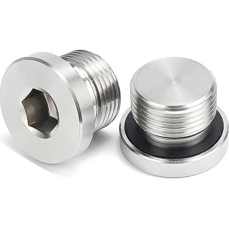 2 Pièces Capteur D'oxygène Pour Motos Voitures, Bouchon D'obturation Pour Capteur D'oxygène, Bouchon D'obturation D'oxygène Voitures, Bouchon D'obturation D'o2 Accessoires Voitures(M14) (1/5)