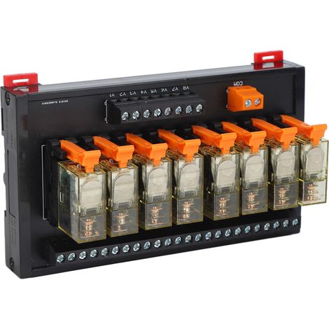 Carte de Commande PLC 8 Voies avec Relais 250V AC - 1 NO, 1 NF pour Automatisme Industriel (1/5)