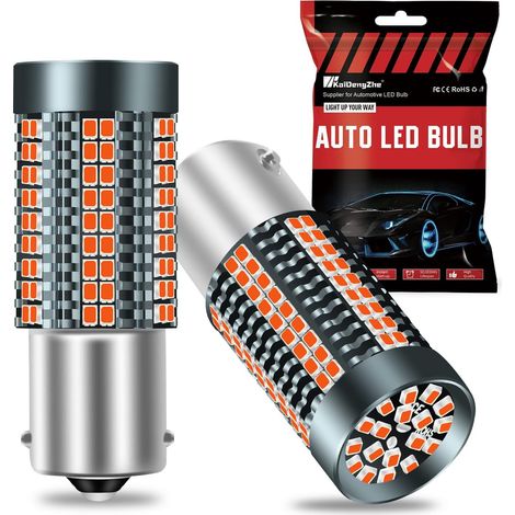 BA15S 1156 LED pour Feu de Recul, 2022 Mise à Niveau 3020-126SMD CANBUS Sans Erreur Rouge 3200LM 25W pour 7506 1141 P21W Ampoule LED de Rechange pour Feux de Stationnement de Frein Arrière et DRL-2PCS (1/5)