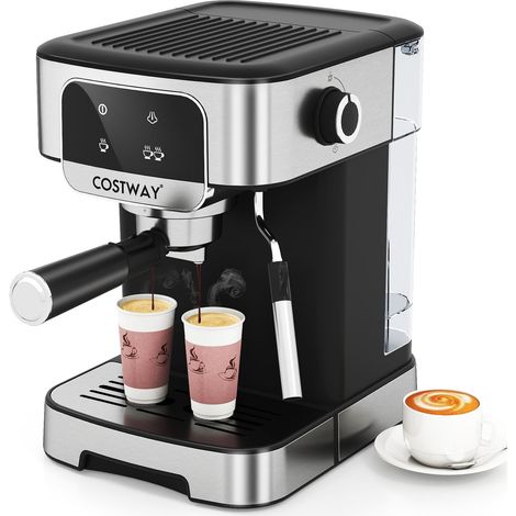 Macchina per caffè espresso 20 bar, 1200 W, montalatte, serbatoio da 1,8 l