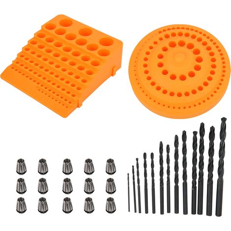 Coffret de rangement universel ER11 pour perceuses, support et organiseur pour outils rotatifs avec porte-outils. (1/5)
