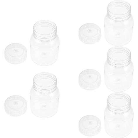 5 Pièces Flacon Large Ouverture 350ml en PC pour Culture de Tissus Végétaux, Bouteille de Laboratoire Facile à Manipuler, pour Usage en Laboratoire et Enseignement (1/5)