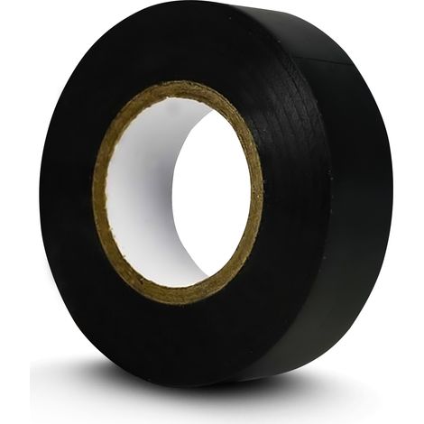 Dapetz ® Black Electrical Tape 18mm x 33m Strong Self-Adhesive PVC Insulation Tapes for Insulating Insulating Tapes Flame Retardant, Waterproof Electric Tape, Repairing and Protecting Electrical Wires (1/5)