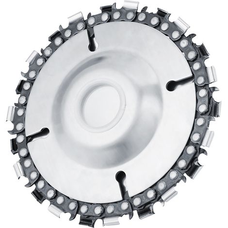 Disque à chaîne de 4 pouces à 22 dents pour la sculpture sur bois sur meuleuses d'angle de 100/115 mm (1/5)