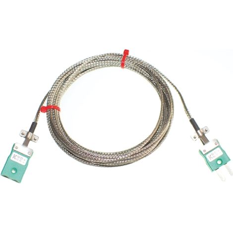 Câble d'extension type K RS PRO, 5m, gaine Fibre de verre ( Prix pour 1 )