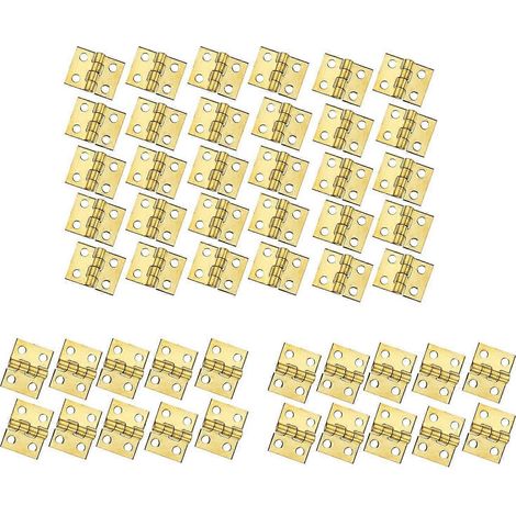 25 Mini-Klappscharniere aus Messing für Schmuckkästchen, Truhen und Schränke – DIY-Zubehör (1/5)