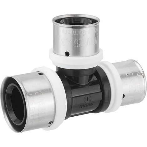 Pressfitting-T-Stück PPSU - reduziert - 32 x 3,0 - 26 x 3,0 - 26 x 3,0 mm für MV-Rohr
