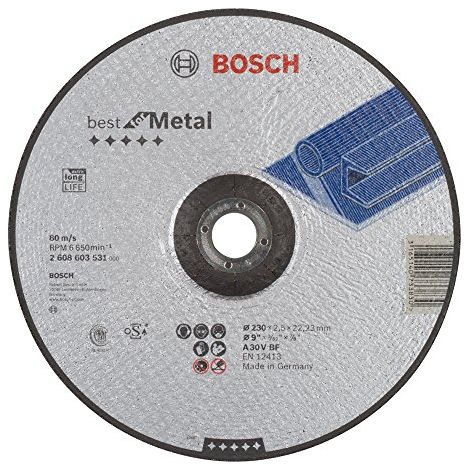 2608603531 BOSCH-DISCO DA TAGLIO A CENTRO DEPRESSO PER METALLO 30 BF BEST A V, GRIGIO, 2608603531 (1/2)