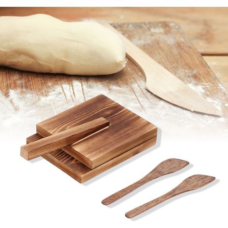 Raviolipresse, Teigausrollwerkzeug, Raviolipresse und Messer (1/5)
