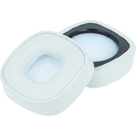 vhbw 2x Ear Pad Cups Cushion Covers compatible with Marshall Major III On-Ear Headphones Headset - white (1/4)