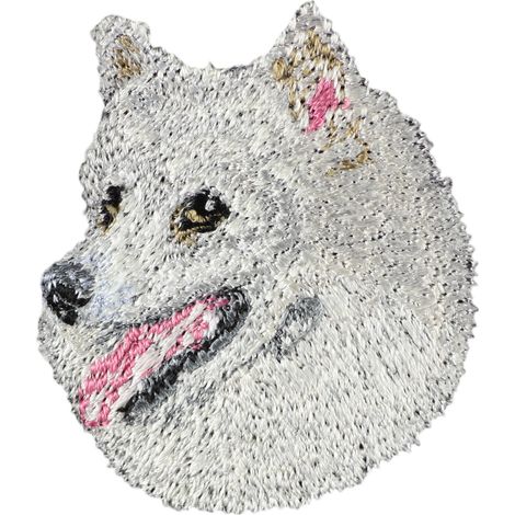 Spitz giapponese - toppa a forma di cane, toppa ricamata, decorazione unica per zaino di Art-Dog (1/3)