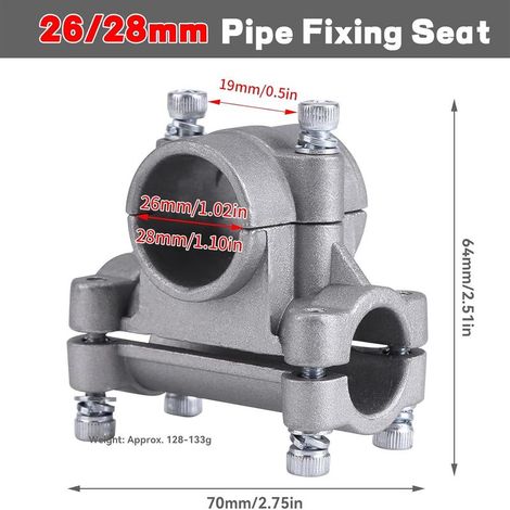 Support de poignée de débroussailleuse, 26/28mm Guidon de Débroussailleuse Support de poignée de Strimmer, Guidonpour debroussailleuse pour Fixation de la Tondeuse à Gazon(28mm) (1/5)