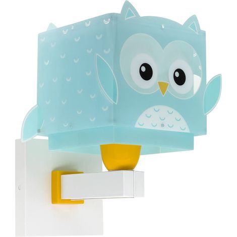 Applique murale enfant Hibou Animals, Lumière murales pour chambre Chevet chambre d'enfants, 64399, E27 (1/5)