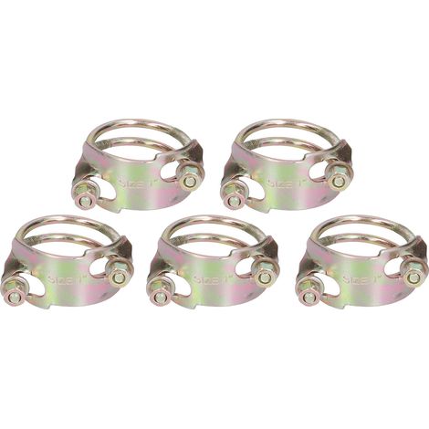 Lot de 10 colliers de serrage flexibles en fer résistant à la corrosion et à la compression, adaptés aux appareils électriques industriels de diamètres de 2,2 à 70 mm. (1/5)