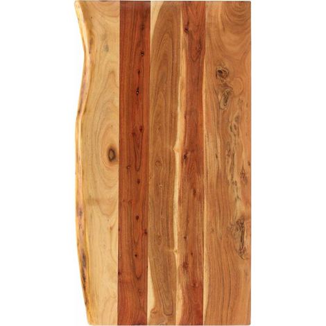 Dessus de meuble-lavabo de salle de bain Plan de lave-mains - Acacia 100x55x3,8 cm BV636312 - BonneVie (1/5)