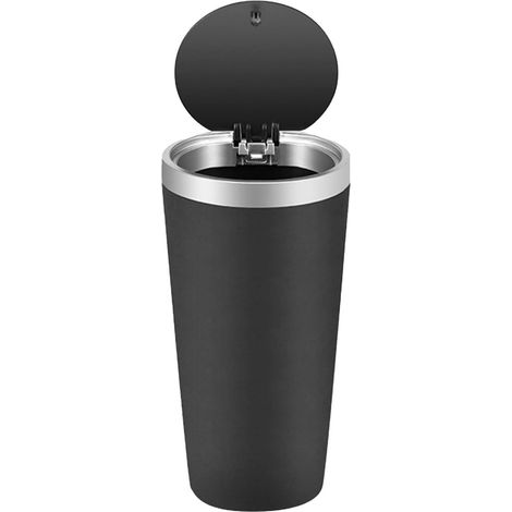 Poubelle de voiture, poubelle portable, porte-gobelet mini durable, lavable et étanche, poubelle de voiture avec couvercle – indispensable
