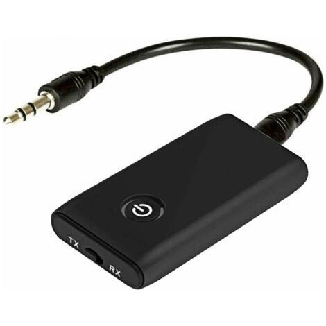 Transmetteur Bluetooth 5.0 Émetteur et Récepteur Adaptateur, Bluetooth 2 en 1 Adaptateur, Jack 3,5mm APTX et USB, Compatible avec TV/PC/Système Stéréo/Maiso (1/5)