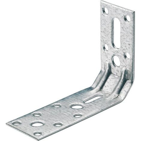 Équerre de renfort en acier zingué, HETTICH, l.100 mm