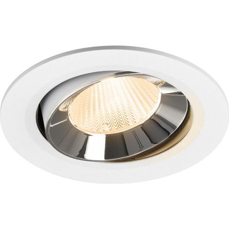 Spot encastré Numinos Move L blanc/chrome 2700K - 40 deg - 1009824