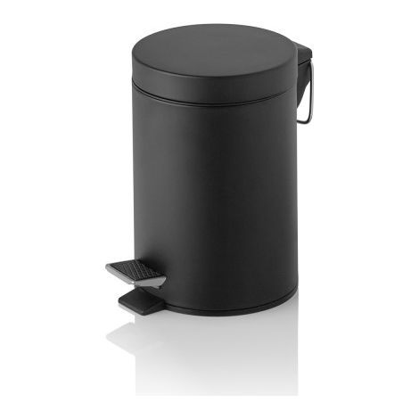 Poubelle à pédale avec bac plastique Ø 17 cm 3 ltr époxy métal polyester - Was Germany (1/2)