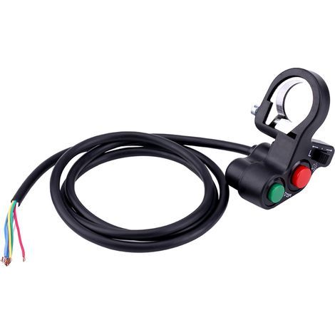 22 mm (7/8 Zoll) Motorrad-Lenkerschalter Scheinwerfer Blinker Hupe Druckknopf Ein/Aus (1/5)