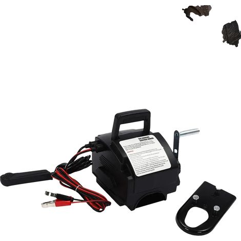 Treuil électrique portable DC 12V, puissance de 300W, capacité de charge de 2000lbs, modes de contrôle doubles (1/5)