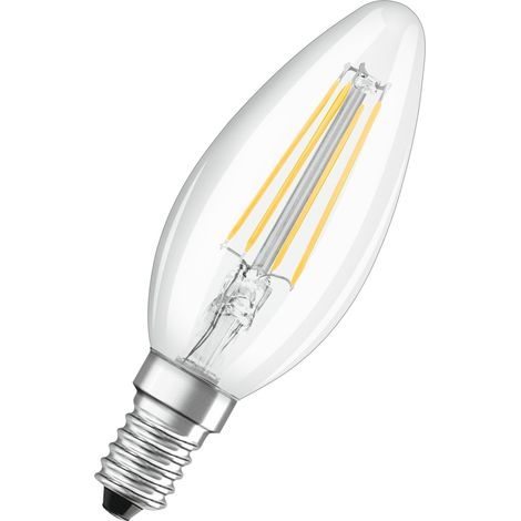 Lampadina LED Osram Star Classic B60 Filamento 5.5W 827 Clear E14 (1/4)