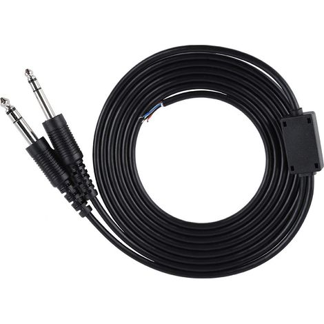 Aviation Headsets Cable - Câble Audio de Remplacement de 2m / 2 - 2yd pour (1/5)
