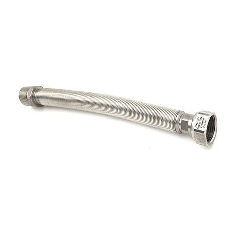 FLESSIBILE INOX RACCORDO IN OTTONE PER ACQUA MF mm 300/600 20- 3/4x3/4
