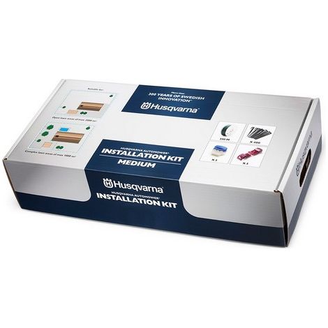 Husqvarna – Kit installation Pack M robot tondeuse Automower – Surface d'action 2000m² – Guidage intelligent – Largeur de coupe 22cm – Compatible modèles 315/420