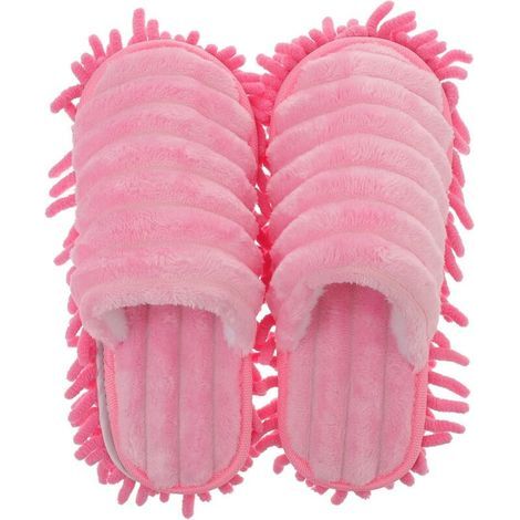 DBBEGK 1 paire de chaussons unisexes pour le nettoyage du sol et la poussière - Taille M 38-41 (rose)
