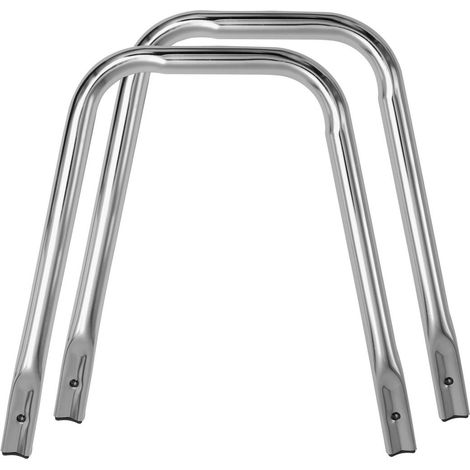 Poignées de support HANDICAP pour tabourets de salle de bain, chromées (1/2)