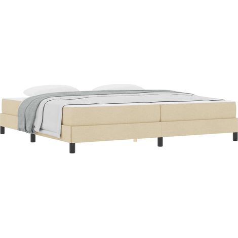 Maison Exclusive - Boxspringbett mit Matratze Creme 200 x 200 cm (1/5)