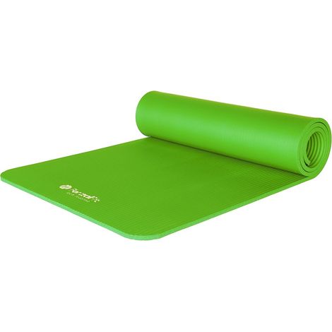 Tapis de yoga ForzaFit avec sangle de transport - Extra épais 10 mm - Vert (1/5)