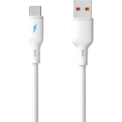 Akyga Câble USB-C USB-A mâle, USB-C® mâle 1.8 m blanc AK-USB-60 (1/2)